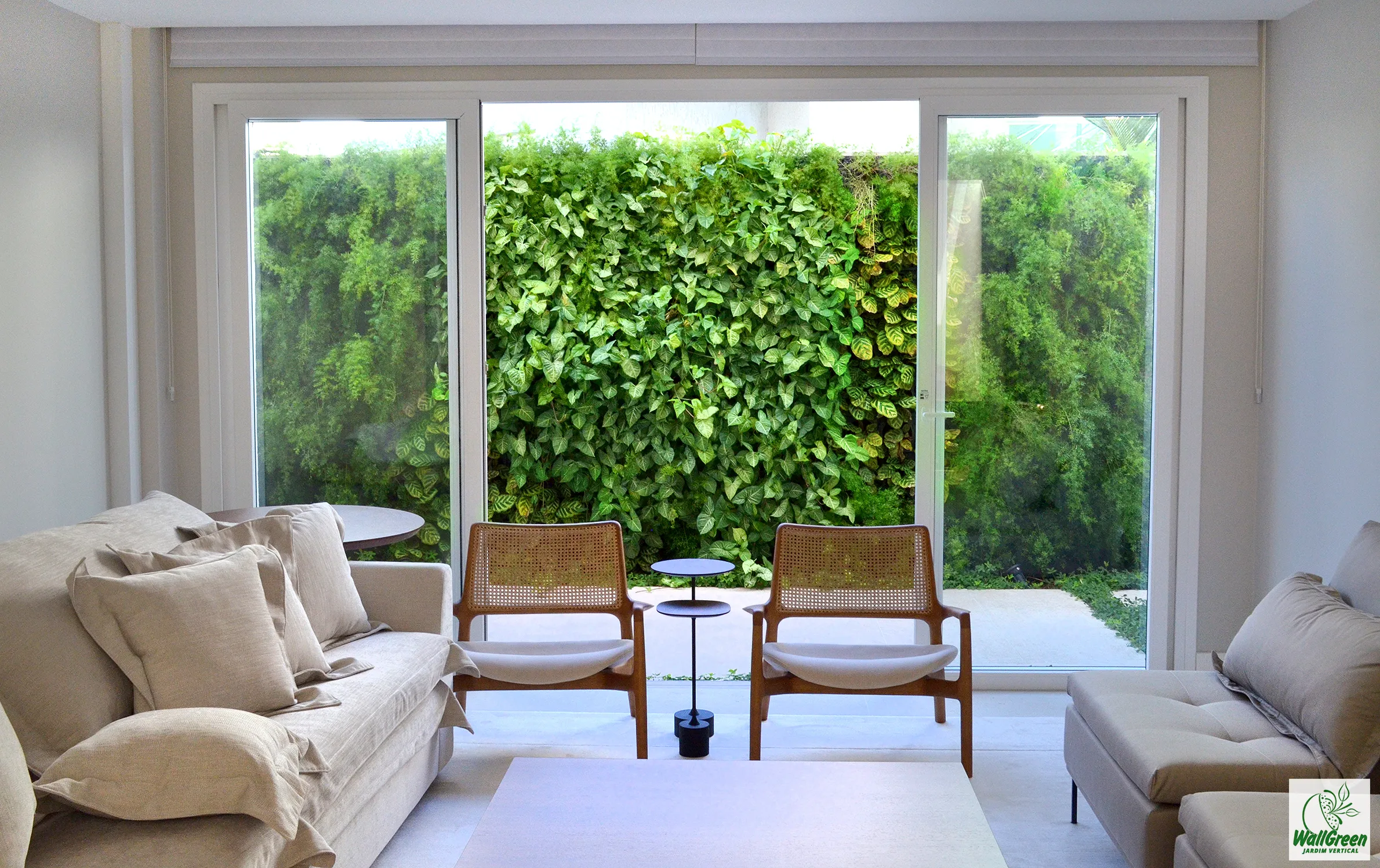 Jardim vertical WallGreen - Obras Brasil