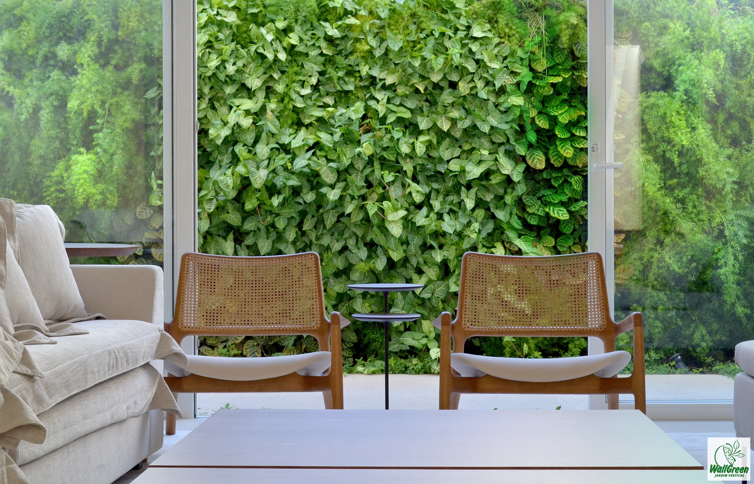 Jardim vertical WallGreen - Obras Brasil